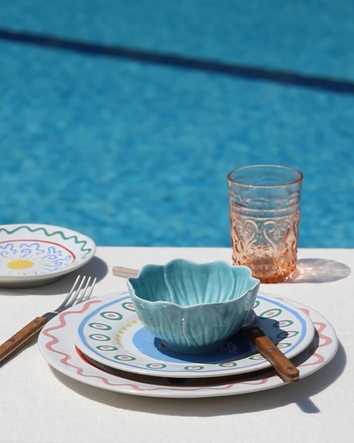 Plato de postre Cangrejo Summer Bliss