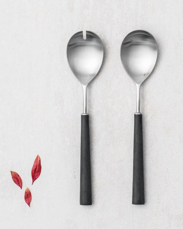 Salad Serving Set Cutipol Ebony