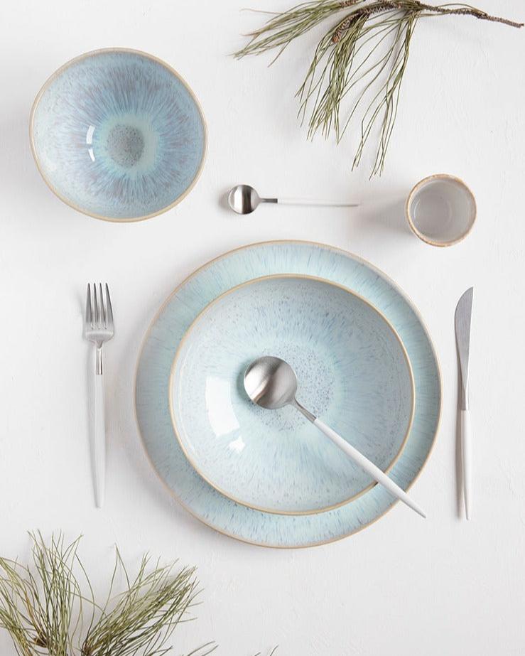 Cubertería 4 piezas Cutipol Goa White