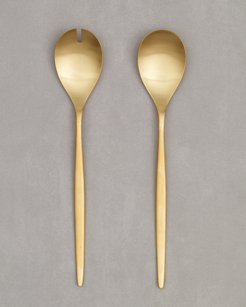 Solo Gold Matte Salad Set