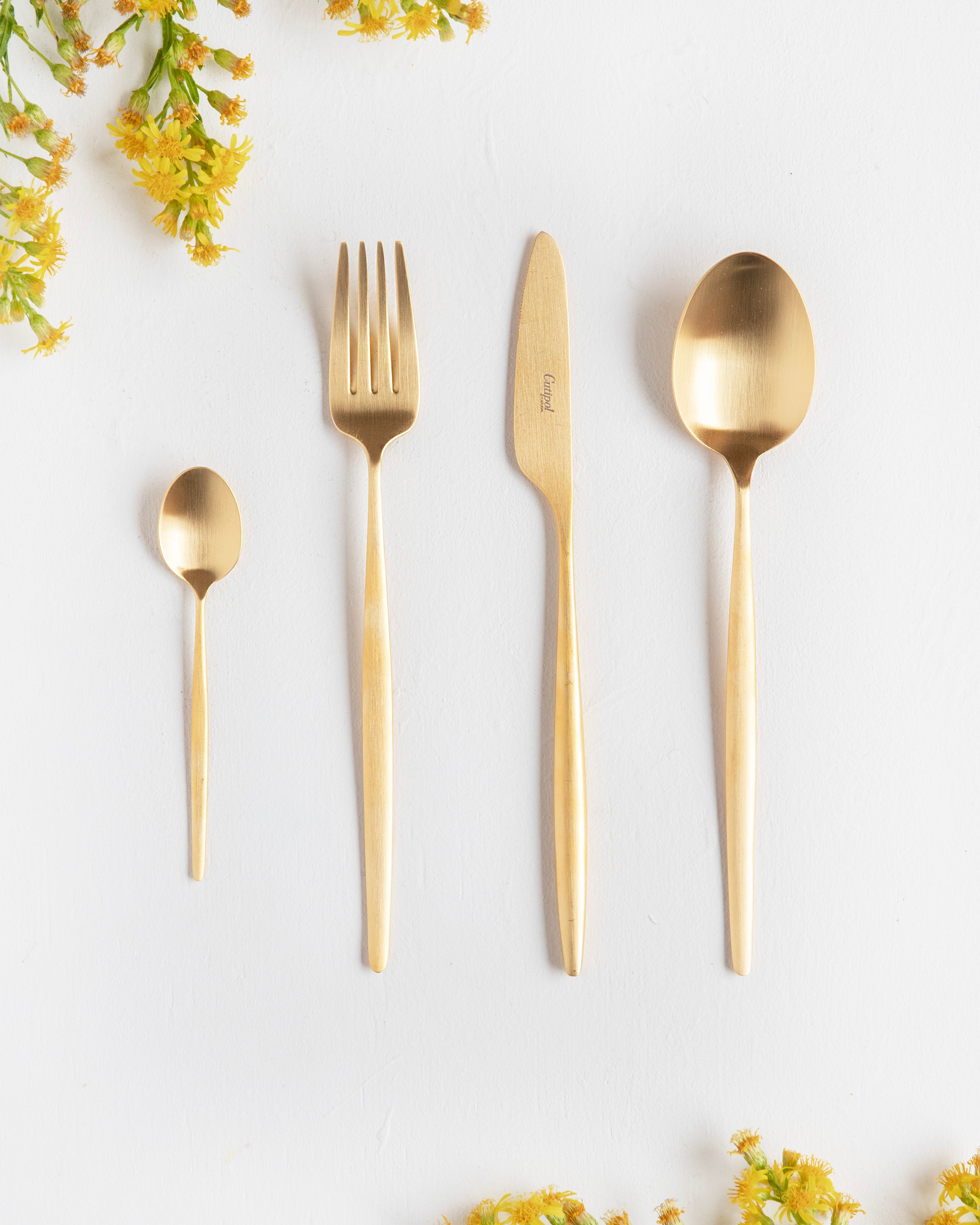 Cutipol Solo Gold Matt Cutlery Set - 24 piece 