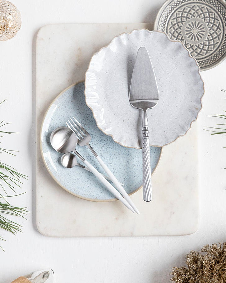 Cubertería 4 piezas Cutipol Goa White