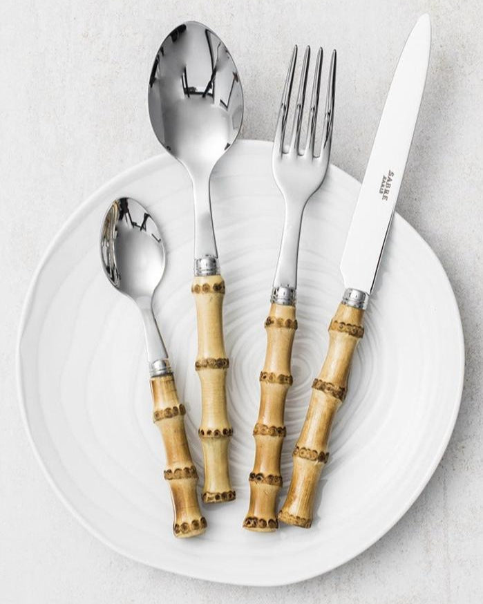 Sabre Paris Panda Bambu Cutlery Set - 24 Piece -