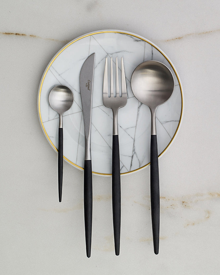 Cutipol Goa Black Cutlery Set - 24 Piece -