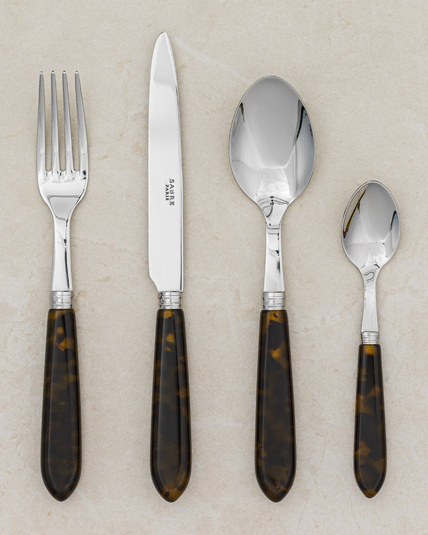 Tortoise Cutlery set - 24 piece 